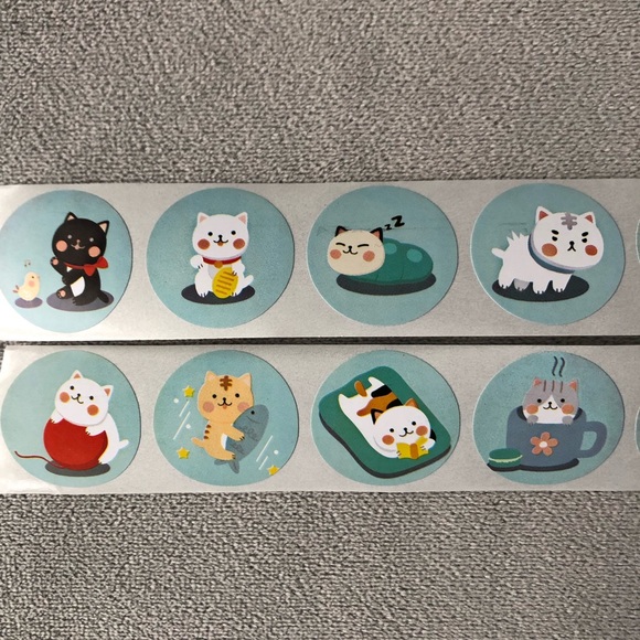 200 Stickers 1”~ Animal Theme ~ Jungle Owl Forest Kawaii ~ Brand New! - Picture 10 of 11